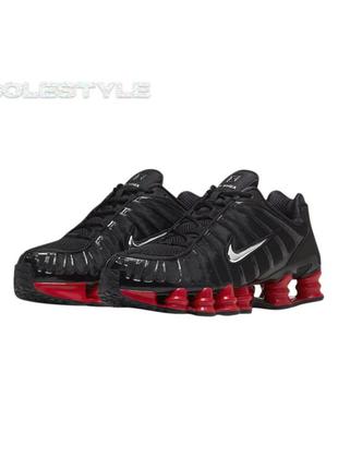 Nike shox lt black&red