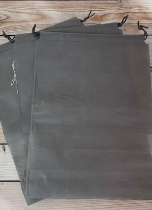 Водонепроникні чохли сумки для зберігання упаковки взуття колір сірий (3 шт.)9 фото