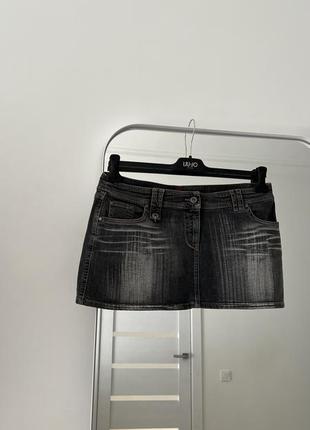 Мини юбка джинсовая деним винтаж в идеальном состоянии4 фото