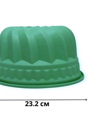 Силиконовая форма profsil кекс с втулкой мятная d-23.2 см5 фото