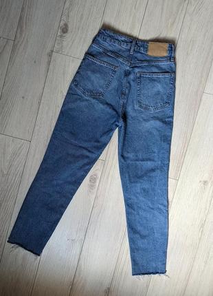 Прямые джинсы, мом джинс mom jeans с необработанным краем2 фото