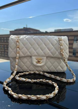 Женская сумка chanel 25 lux (white)