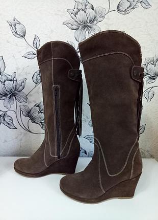 Сапоги замшевые pesaro