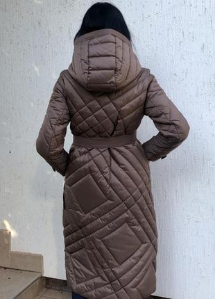 Стьогане утеплене пальто бренду kataleya8 фото