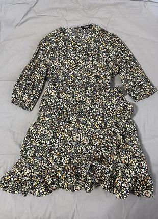 Платье lc waikiki в цветочный принт на запах для беременных для мам хл-2хл8 фото