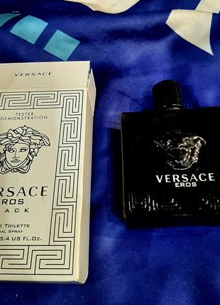 Тестер-оригинал! в единственном екземпляре  суперовый парфюм versace eros black 100ml абсолютно новый