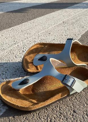 В'єтнамки birkenstock gizeh graceful matcha birko-flor шльопанці сандалі mayari yara taormina arizona made in germany 37 38 24 24.5 см1 фото