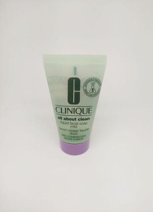 Мило рідке для сухої та комбінованої шкіри clinique liquid facial soap mild