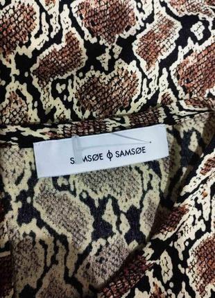 Великолепная вискозная блузка в принт успешного скандинавского бренда samsøe samsøe5 фото