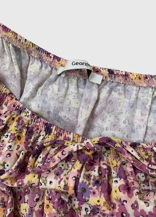Віскозна вільна сукня george з квітковим принтом вільного крою 100% віскоза6 фото