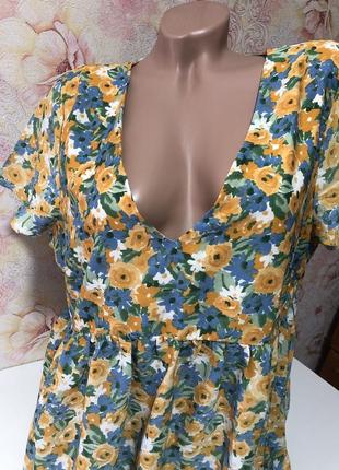 Красивая цветочная блуза6 фото
