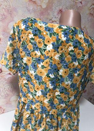 Красивая цветочная блуза4 фото