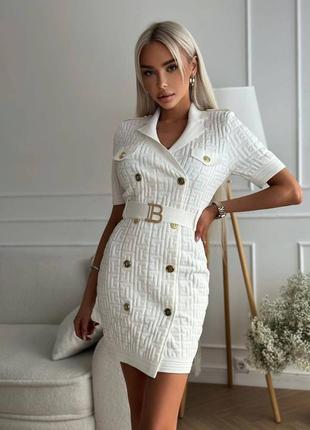 Платье пиджак balmain — цена 2500 грн в каталоге Короткие платья ✓ Купить женские вещи по доступной цене на Шафе