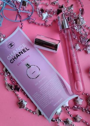 Женский мини парфюм chanel chance eau tendre, 20 мл