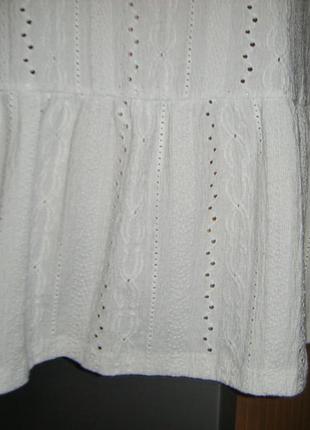 Ажурная блуза с воланом, размер l - 16 - 506 фото