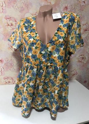 Красивая цветочная блуза7 фото