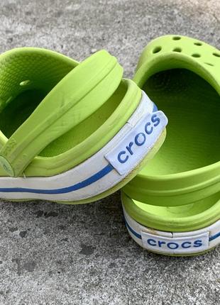 Кроксы с полосой сабо шлёпанцы сланцы босоножки crocs (оригинал)5 фото