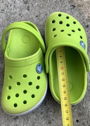 Кроксы с полосой сабо шлёпанцы сланцы босоножки crocs (оригинал)6 фото