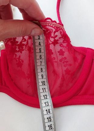 70d la senza роскошный мягкий бюстгальтер балконет с вышивкой  на косточках10 фото