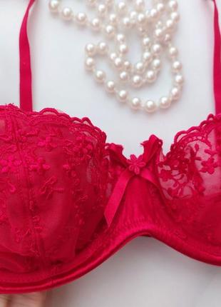 70d la senza роскошный мягкий бюстгальтер балконет с вышивкой  на косточках5 фото