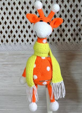 Іграшка жираф у шарфі10 фото