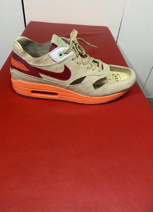 Кроссовки крутые калаб clot x nike air max 1 kiss of death 2021