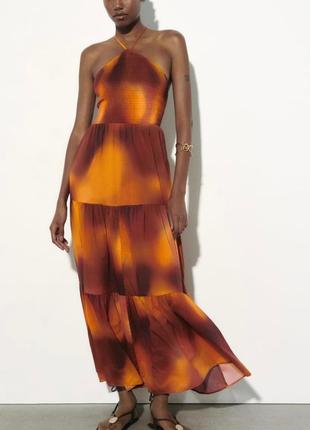 Сукня з ефектом тай дай tie dye zara