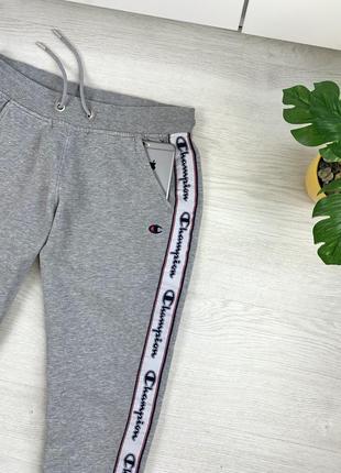 0ригинальные высококачественные штаны с лампасами champion tapered jogger3 фото