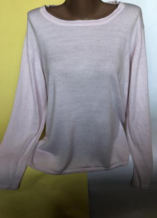 Нежный розовый свитер