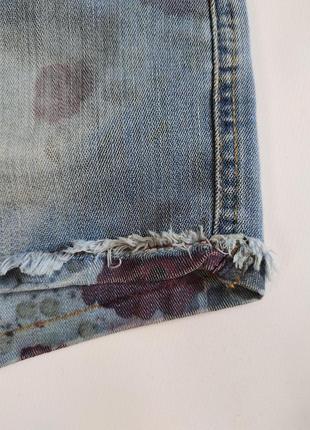 Стильные джинсовые женские шорты mivite, итальялия, р.s/m4 фото