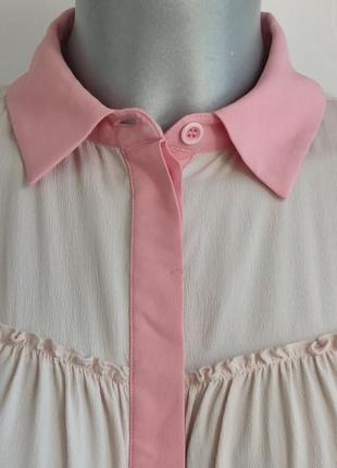 Блуза  з шовком люксового бренду riani з воланами3 фото