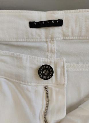 Стильные джинсовые женские шорты sisley, италия, р.m/l4 фото