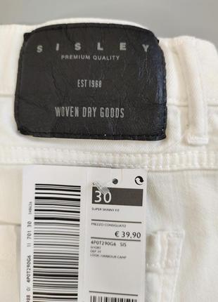 Стильные джинсовые женские шорты sisley, италия, р.m/l9 фото