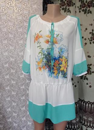 Удлинённая блуза-туника от бренда molegi.