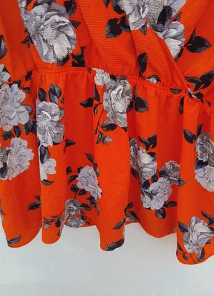 Блуза туника красивая цветочный принт супер батал от бренда simply be8 фото