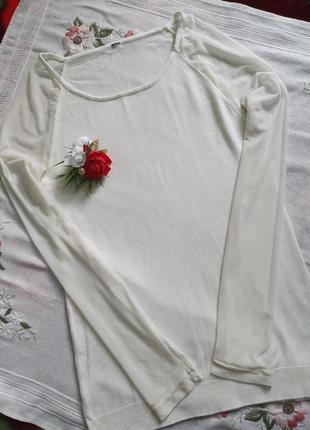 Біла ковточка з рукавами у сіточку белая кофточка блуза с рукавами сеточка