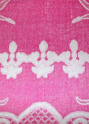 Рушник банний рожевий 111*1438 фото