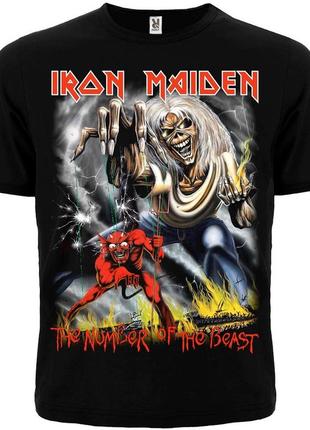 Футболка iron maiden "the number of the beast", размер xl