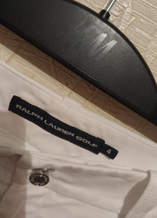 Белые натуральные хлопковые брендовые шорты ralph lauren6 фото