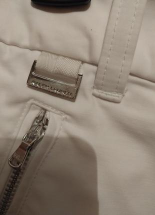 Белые натуральные хлопковые брендовые шорты ralph lauren3 фото