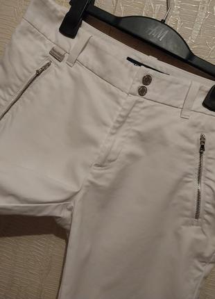 Белые натуральные хлопковые брендовые шорты ralph lauren5 фото