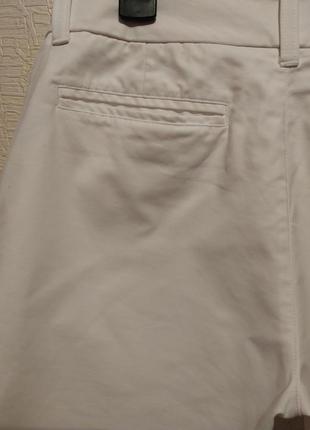 Белые натуральные хлопковые брендовые шорты ralph lauren8 фото