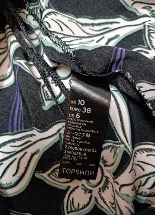 Кюлоти висока посадка у квітковий принт topshop m/s/38/10/65 фото