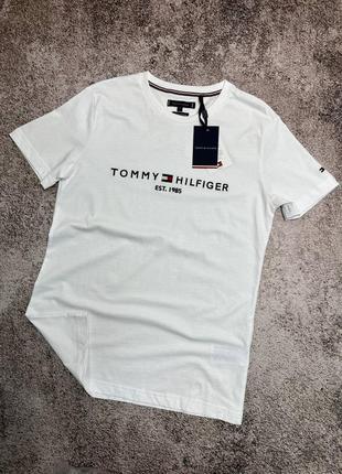 Трендовая футболка tommy hilfiger 16, футболка томи хилфигер1 фото