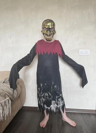 Карнавальний костюм на хеловін демон привид 9 12 років4 фото