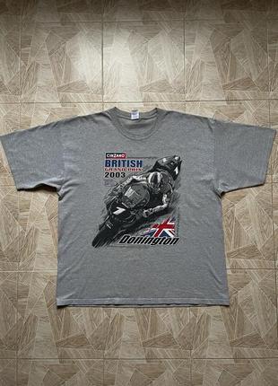 Футболка rare vintage british grand prix 2003 moto racing supreme nike sb acg