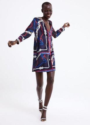 Платье пиджак сатиновое с принтом канатов и кирпичное платье4 фото
