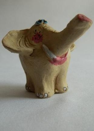 Статуэтка керамика слон после поцелуев