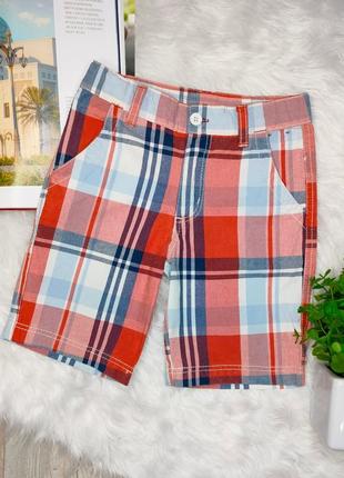 Дитячі шорти бавовна шортики шорты клетка шорти для хлопчика bossini р.110