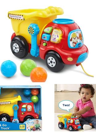 Интерактивная машинка музыкальная машина самосвал vtech1 фото
